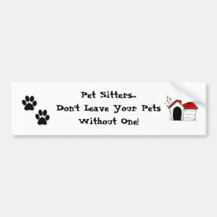 Pet Sitters Bumper Sticker