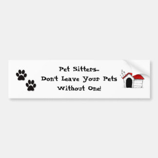 Pet Sitters Bumper Sticker