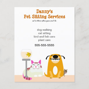 Pet Sitter's Promotional Flyer