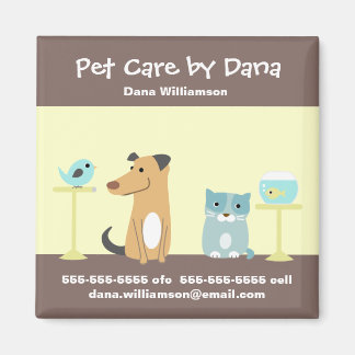 Pet Sitter's Promotional Magnet