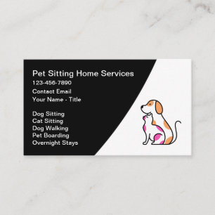 Pet Sitting And Boarding Services Business Card