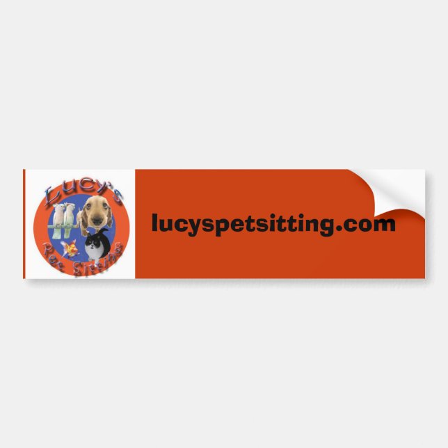 Pet Sitting Bumper Sticker (Front)