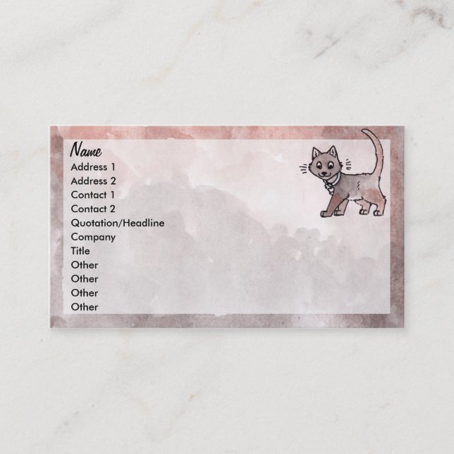 Pet Sitting Business Card (Front)