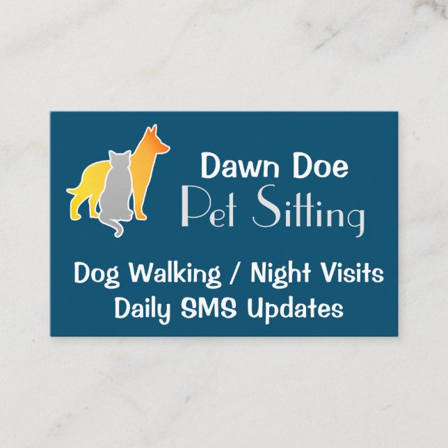 Pet Sitting Business Card (Front)