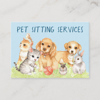 Pet Sitting Business Card