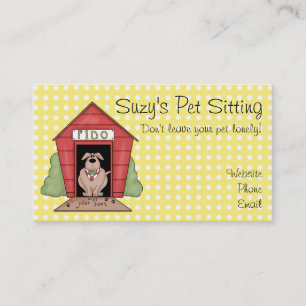 Pet Sitting Business Cards