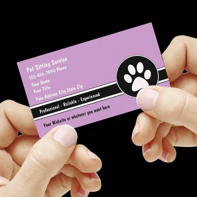 Pet Sitting Business Cards (Creator Uploaded)