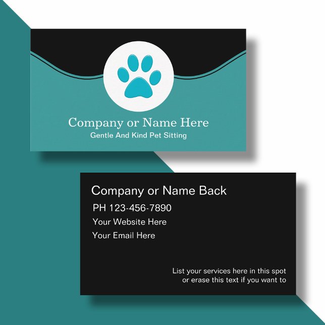 Pet Sitting Business Cards (Creator Uploaded)