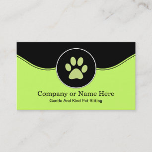 Pet Sitting Business Cards