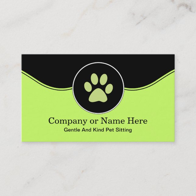 Pet Sitting Business Cards (Front)
