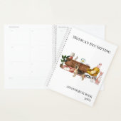 Pet Sitting Dog Cat Training Watercolor Pets Planner (Display)