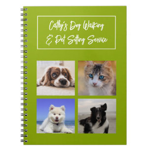 Pet Sitting Dog Walker Caregiver Notebook
