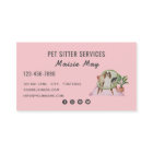 Pet Sitting, Dog Walking, Grooming Business Card
