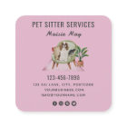 Pet Sitting, Dog Walking, Grooming Business Card
