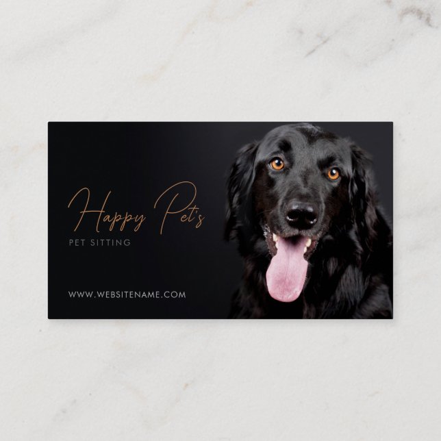 Pet Sitting, Pet Shop, veterinary clinic, Pet care Business Card (Back)