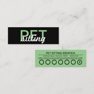 pet sitting punch card