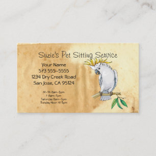 Pet Sitting Service Business Card