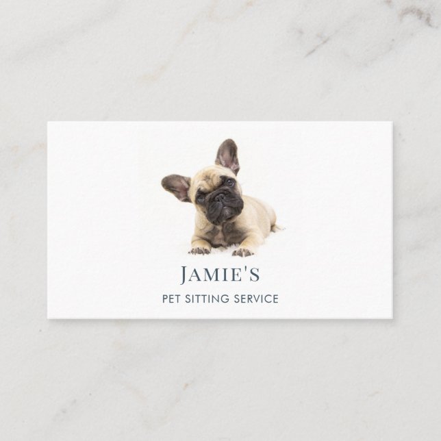 Pet Sitting Service Business Card (Front)