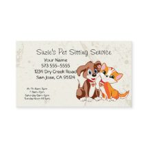 Pet Sitting Service Business Card