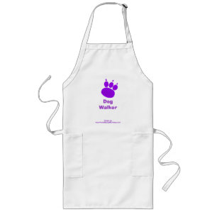 Pet Sitting Services Paw Print Long Apron