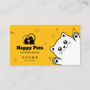 Pet Sitting, Veterinary Clinic, Vet, Pet Care, Pet Business Card
