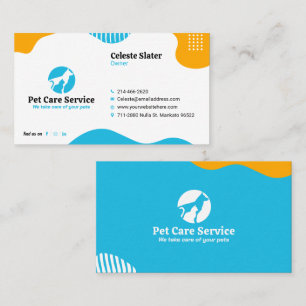 Pet Sitting, Veterinary Clinic, Vet, Pet Care,Shop Business Card