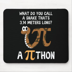 Pet Snake Math Pi Day Python Mouse Mat