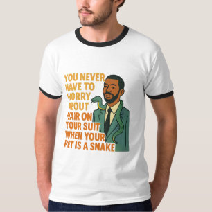 Pet Snake No Hair Suit Funny Graphic T-Shirt
