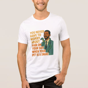 Pet Snake No Hair Suit Funny Graphic Tri-Blend Shirt