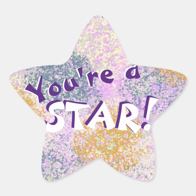 Pet Star Young Pups "You're a Star!" Sticker (Front)