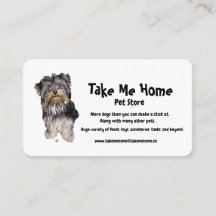 Pet Store business card