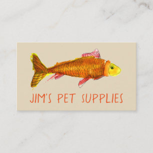 Pet store, pet retail supplies business card