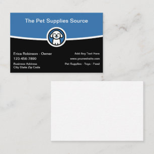 Pet Supplies Boutique Business Cards