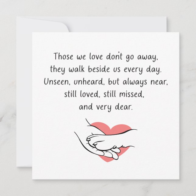 Pet Sympathy  Card (Front)