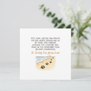 Pet Sympathy Card