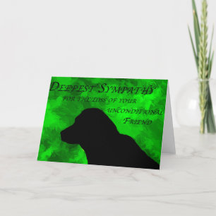 Pet Sympathy Card