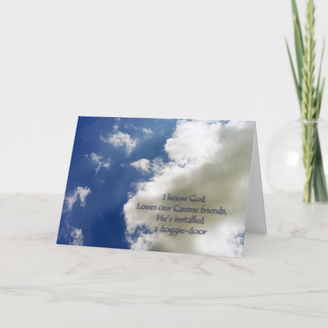 Pet Sympathy Card (Front)