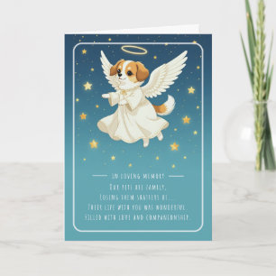 Pet Sympathy Card Angel Dog Series