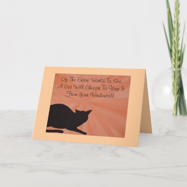 Pet Sympathy Card - Cat (Front)