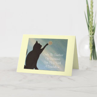 Pet Sympathy Card - Cat (Kinky Friedman quote)