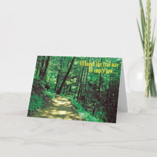 Pet Sympathy Card – Empty Trail