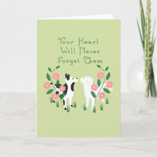 Pet Sympathy Card for the Loss of Two Dogs