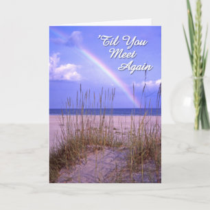 Pet Sympathy Card – Rainbow Over Ocean