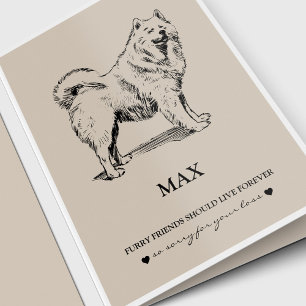 Pet Sympathy Cards   Best Friend Samoyed