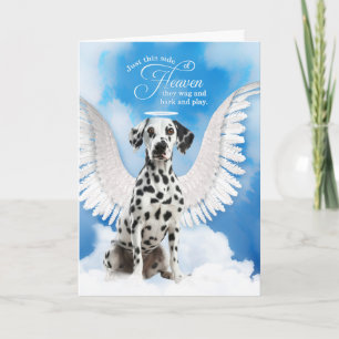 Pet Sympathy Loss of a Dog Dalmatian Angel Card