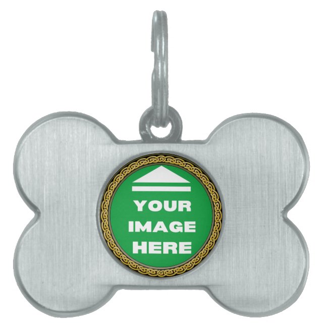 Pet Tag Bone - Personalised - Add Image / Text (Front)