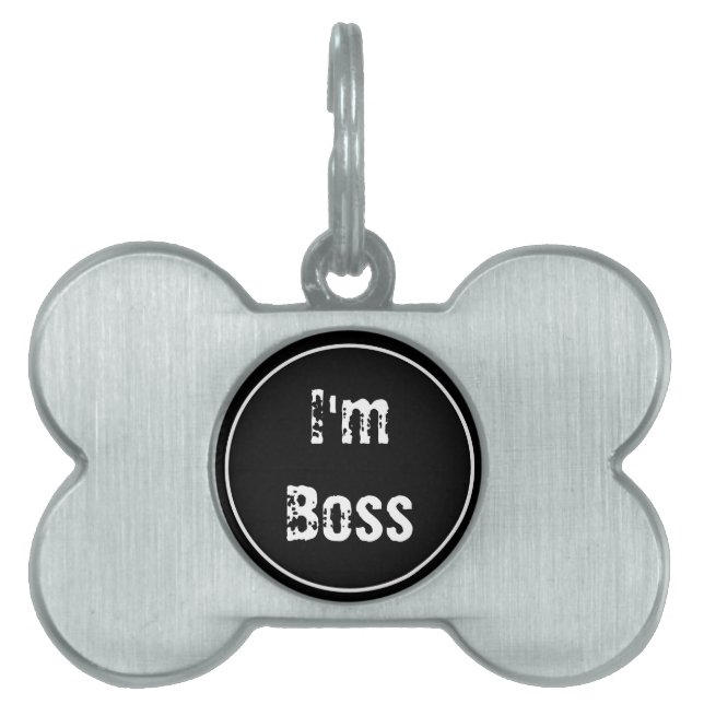 Pet Tag I'm Boss (Front)