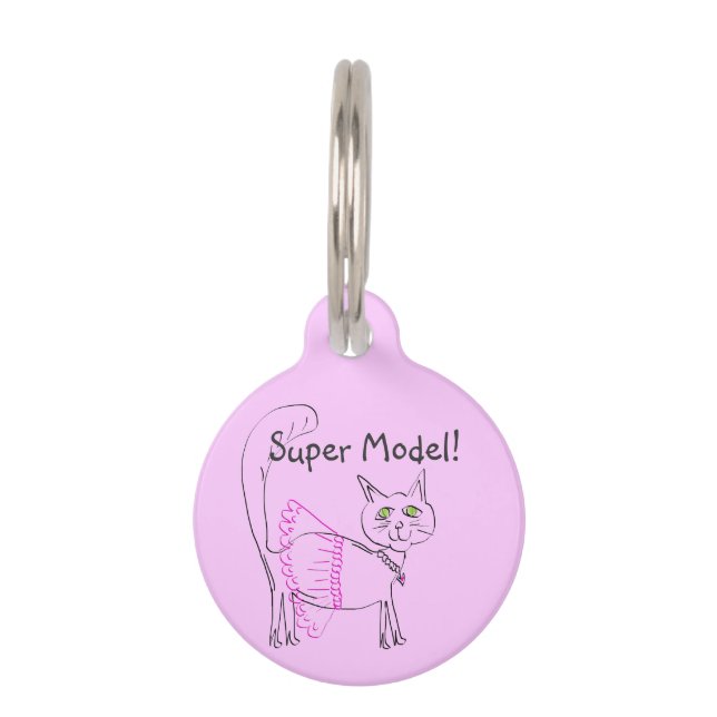 Pet Tag Super Model! Cat (Front)