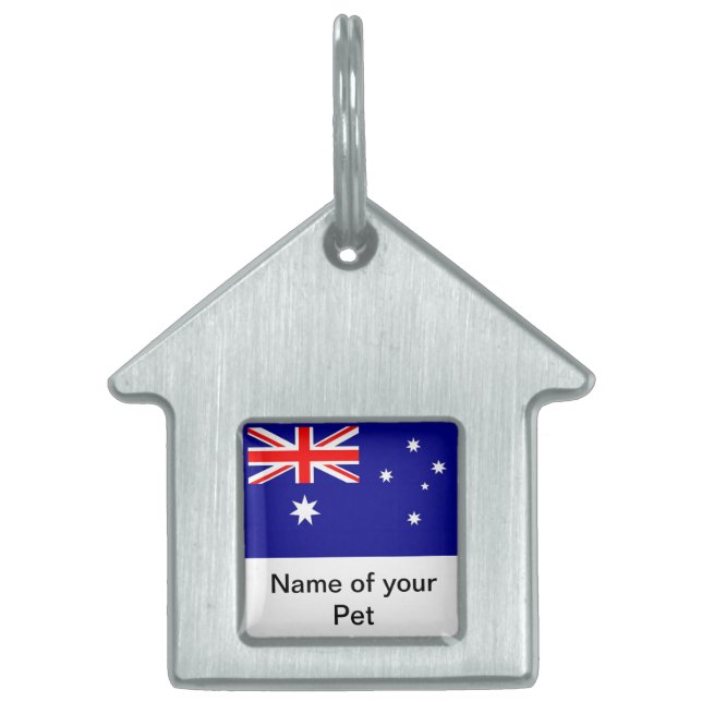 Pet Tag with Flag of Australia (Front)
