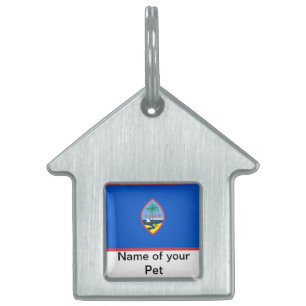 Pet Tag with Flag of Guam